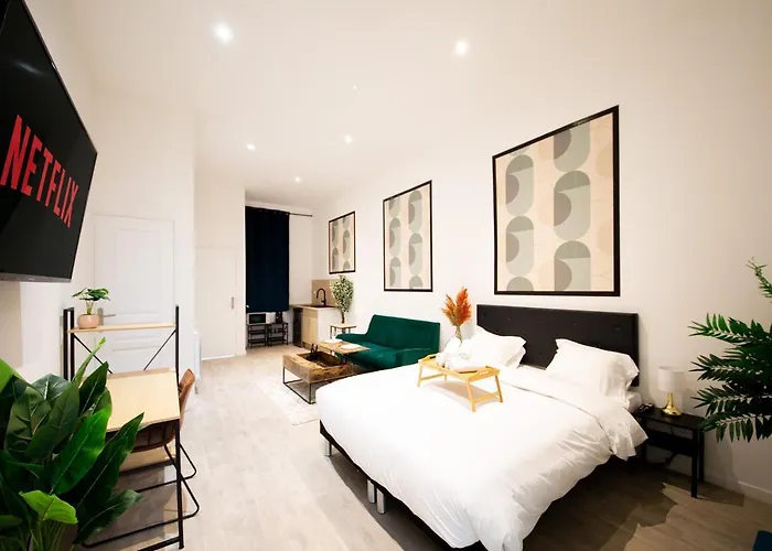 Ng Suitehome - Lille I Barbieux I Croix - Balneo - Relax Area - Netflix - Wifi - Kitchenette Апартаменты Рубе